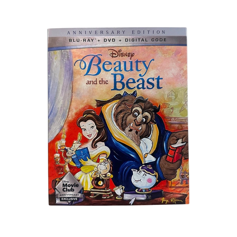Disney Beauty and the Beast 30th Anniversary Blu-ray DVD DMC Exclusive Slipcover